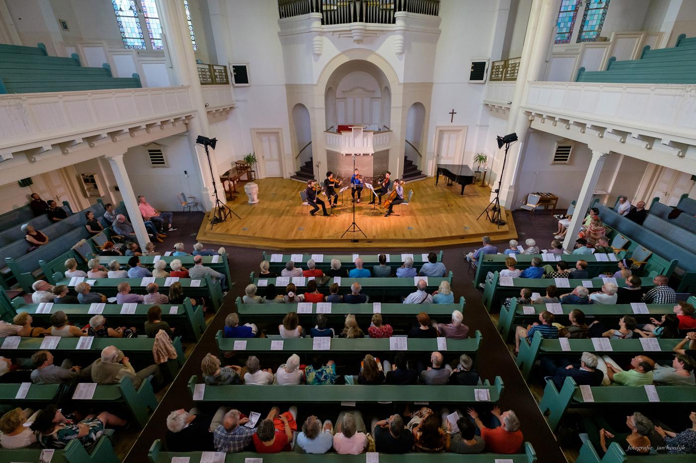 Foto van kamermuziek concert in de Bergsingelkerk